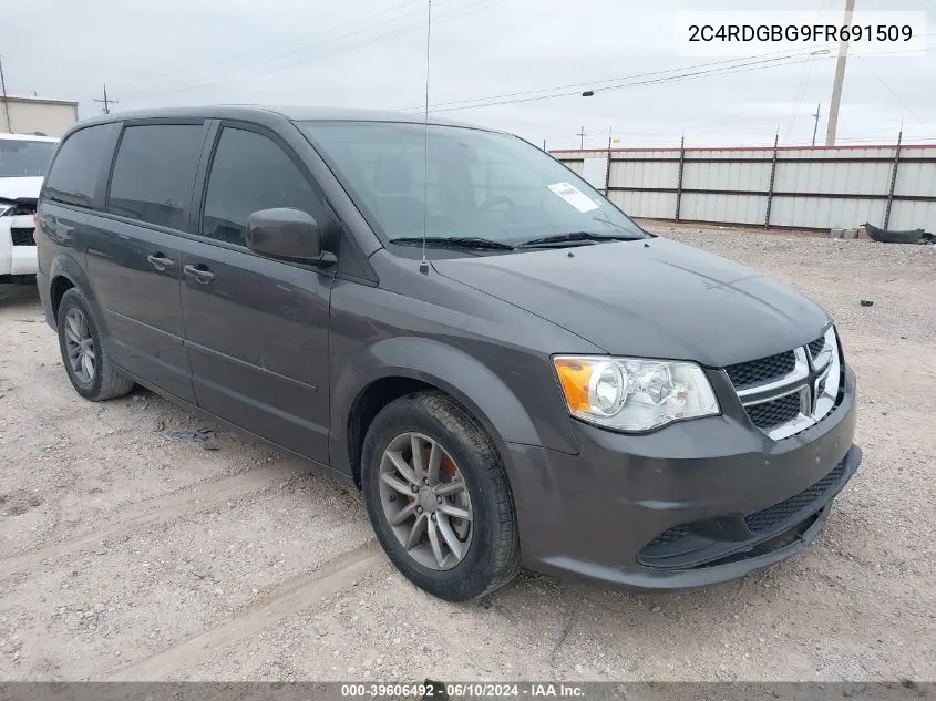 2015 Dodge Grand Caravan Se Plus VIN: 2C4RDGBG9FR691509 Lot: 39606492