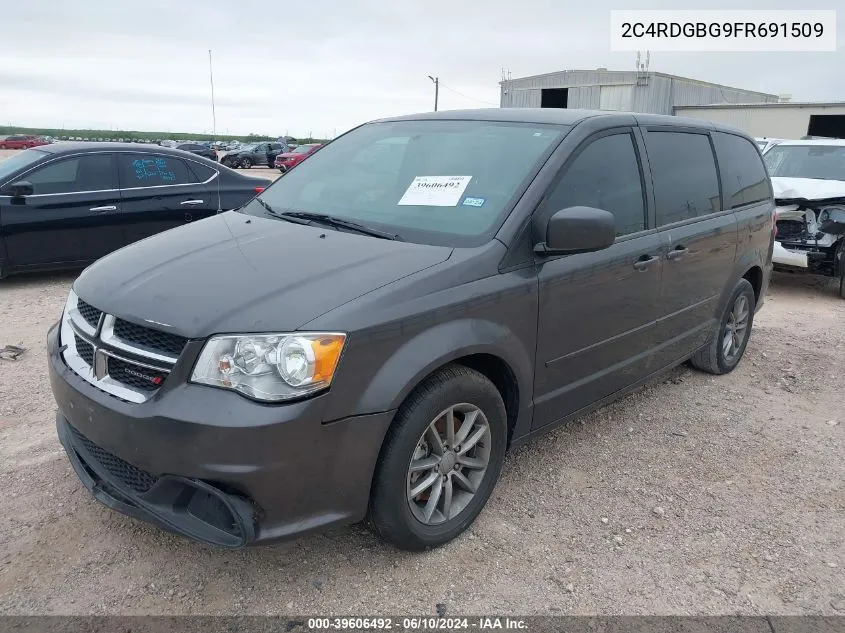 2C4RDGBG9FR691509 2015 Dodge Grand Caravan Se Plus