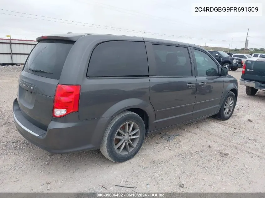 2015 Dodge Grand Caravan Se Plus VIN: 2C4RDGBG9FR691509 Lot: 39606492