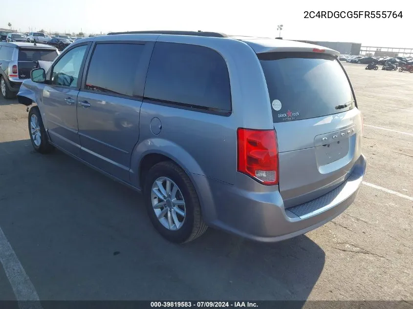 2015 Dodge Grand Caravan Sxt VIN: 2C4RDGCG5FR555764 Lot: 39819583