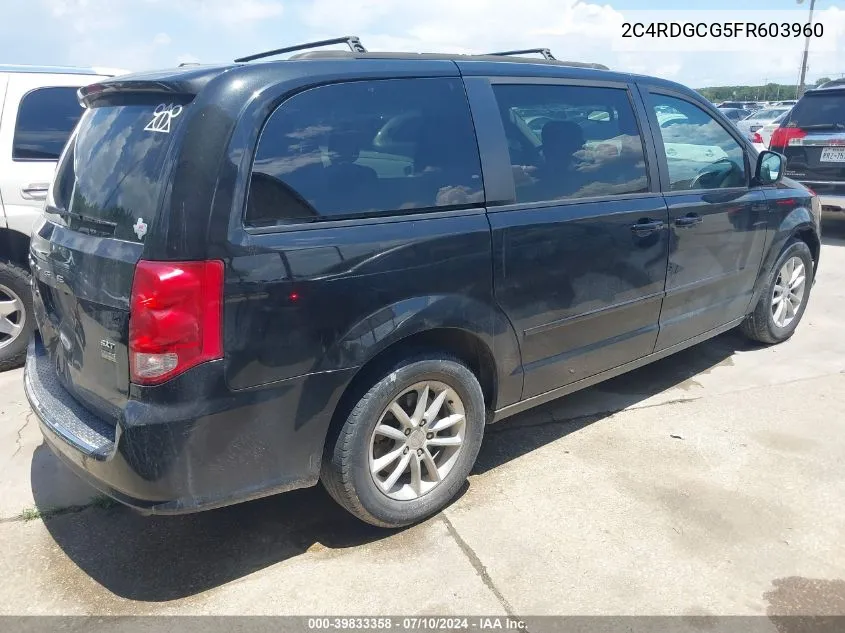 2C4RDGCG5FR603960 2015 Dodge Grand Caravan Sxt