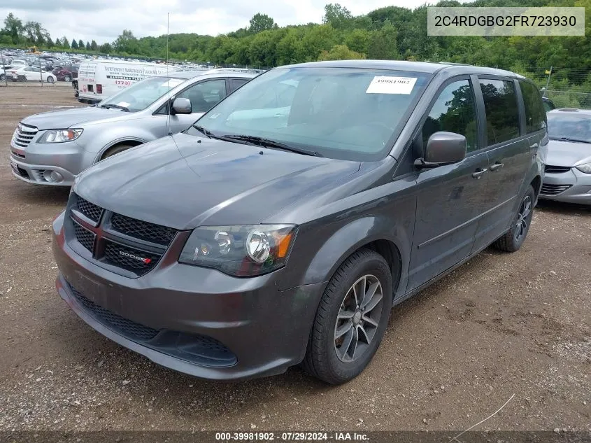 2015 Dodge Grand Caravan Se Plus VIN: 2C4RDGBG2FR723930 Lot: 39981902