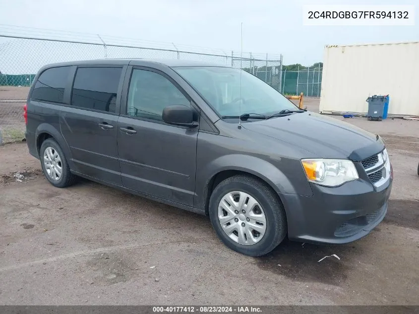 2C4RDGBG7FR594132 2015 Dodge Grand Caravan Se