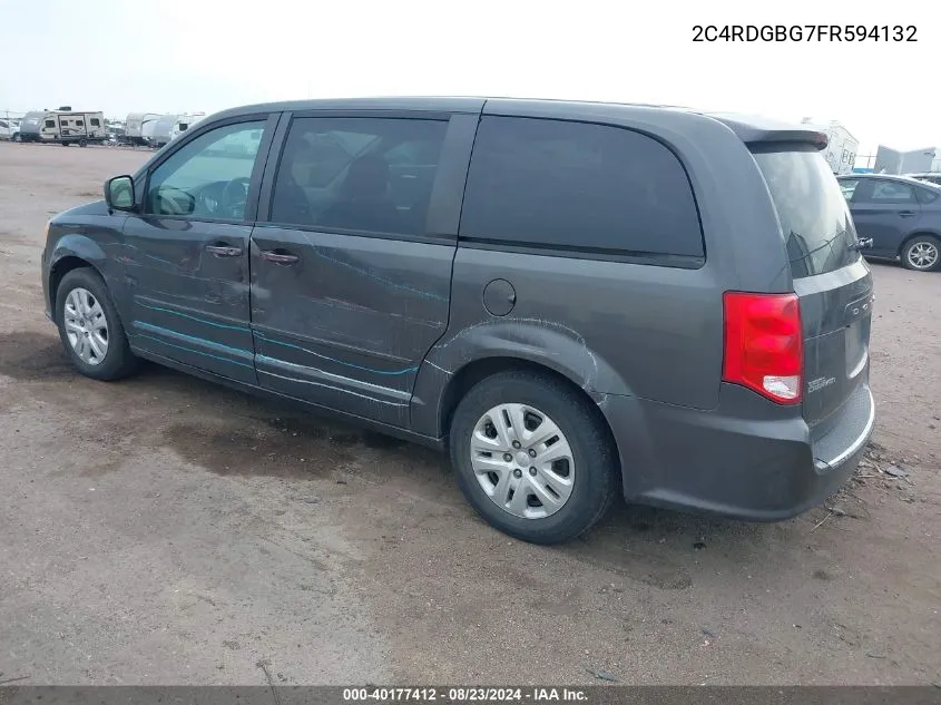 2C4RDGBG7FR594132 2015 Dodge Grand Caravan Se