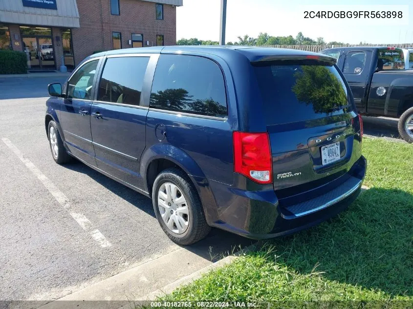 2C4RDGBG9FR563898 2015 Dodge Grand Caravan Se