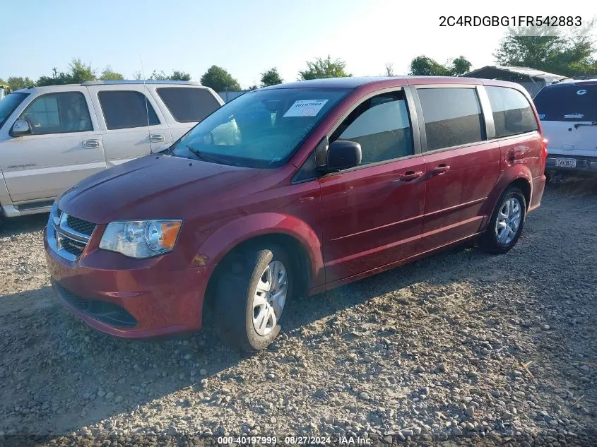 2C4RDGBG1FR542883 2015 Dodge Grand Caravan Se