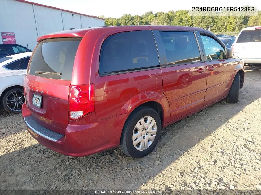 2C4RDGBG1FR542883 2015 Dodge Grand Caravan Se