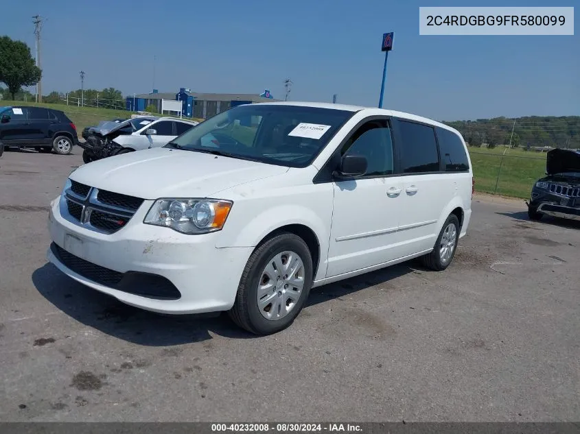 2015 Dodge Grand Caravan Se VIN: 2C4RDGBG9FR580099 Lot: 40232008