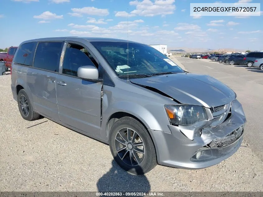 2015 Dodge Grand Caravan R/T VIN: 2C4RDGEGXFR672057 Lot: 40282863