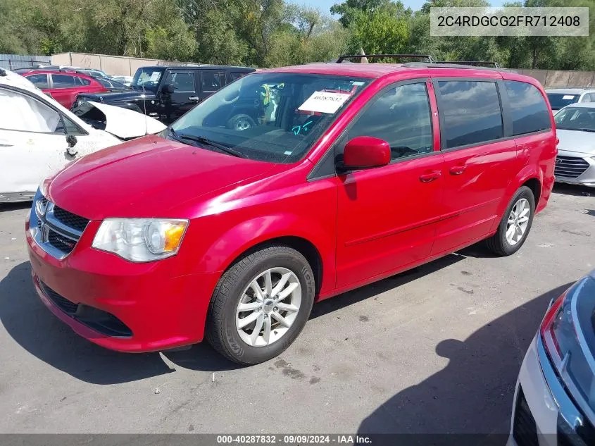 2015 Dodge Grand Caravan Sxt VIN: 2C4RDGCG2FR712408 Lot: 40287832