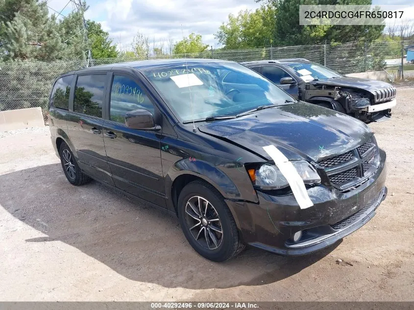 2C4RDGCG4FR650817 2015 Dodge Grand Caravan Sxt