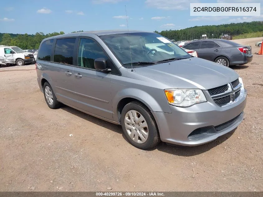 2C4RDGBG0FR616374 2015 Dodge Grand Caravan Se