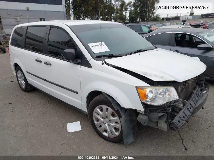 2015 Dodge Grand Caravan American Value Pkg VIN: 2C4RDGBG9FR586257 Lot: 40302391