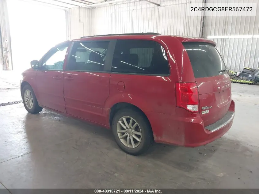 2C4RDGCG8FR567472 2015 Dodge Grand Caravan Sxt