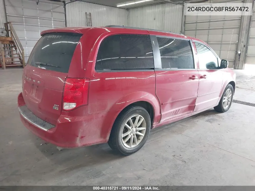 2C4RDGCG8FR567472 2015 Dodge Grand Caravan Sxt