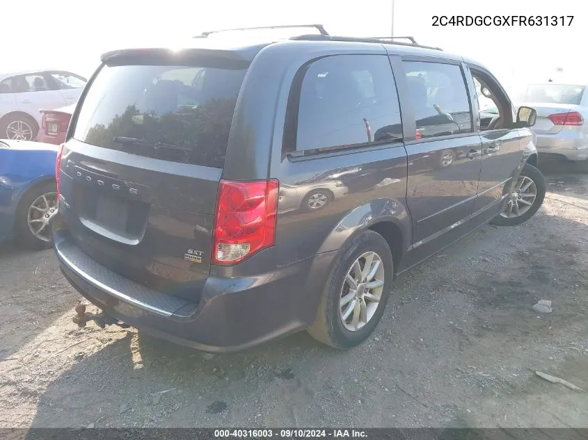 2C4RDGCGXFR631317 2015 Dodge Grand Caravan Sxt