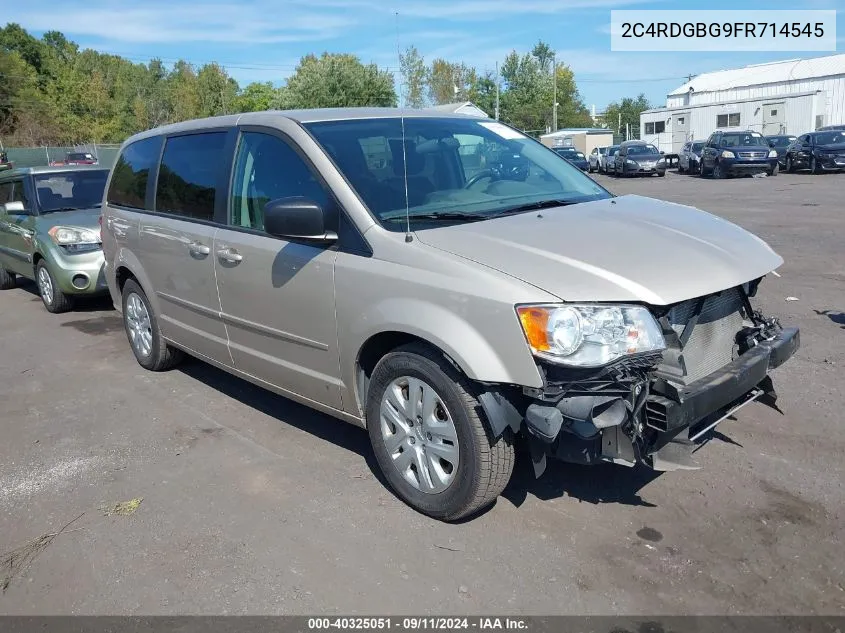 2015 Dodge Grand Caravan Se VIN: 2C4RDGBG9FR714545 Lot: 40325051