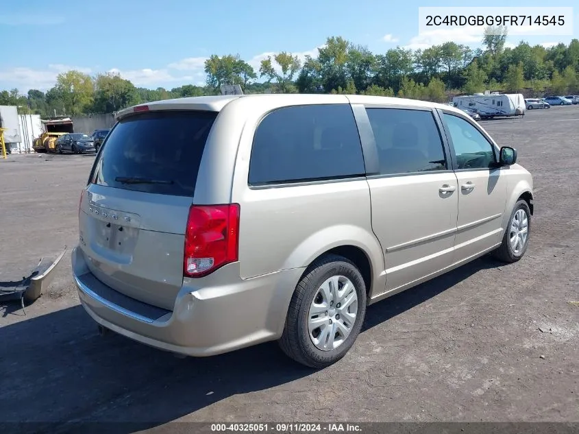 2C4RDGBG9FR714545 2015 Dodge Grand Caravan Se