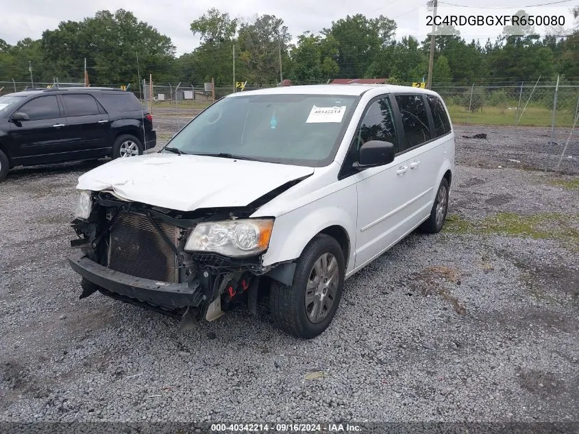 2C4RDGBGXFR650080 2015 Dodge Grand Caravan Se