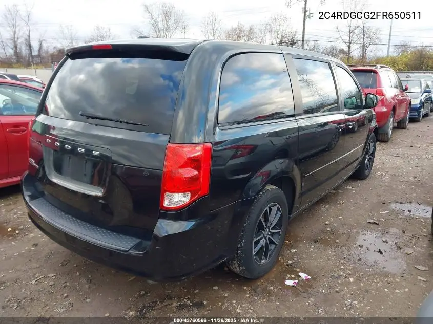 2C4RDGCG2FR650511 2015 Dodge Grand Caravan Sxt