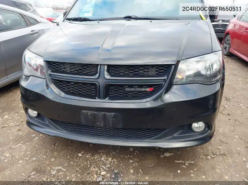 2C4RDGCG2FR650511 2015 Dodge Grand Caravan Sxt
