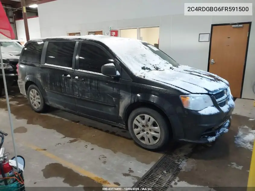 2C4RDGBG6FR591500 2015 Dodge Grand Caravan Se