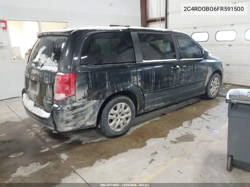 2C4RDGBG6FR591500 2015 Dodge Grand Caravan Se