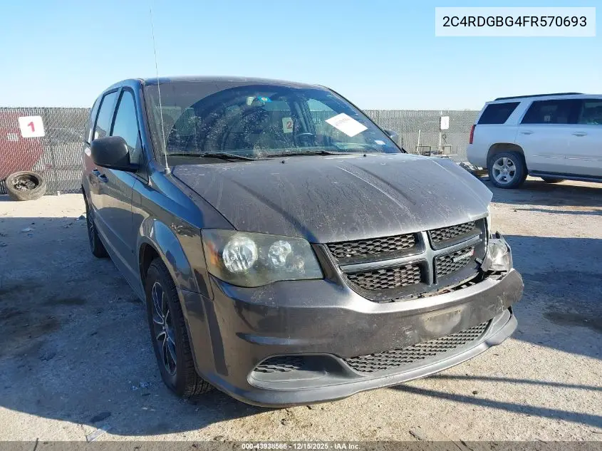 2C4RDGBG4FR570693 2015 Dodge Grand Caravan Se