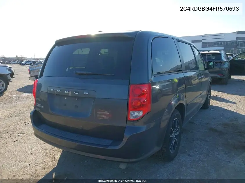 2C4RDGBG4FR570693 2015 Dodge Grand Caravan Se