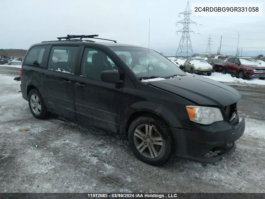 2C4RDGBG9GR331058 2016 Dodge Grand Caravan Se/Sxt