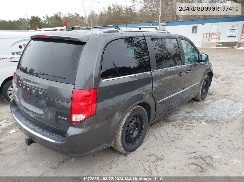 2C4RDGDG9GR197410 2016 Dodge Grand Caravan Crew