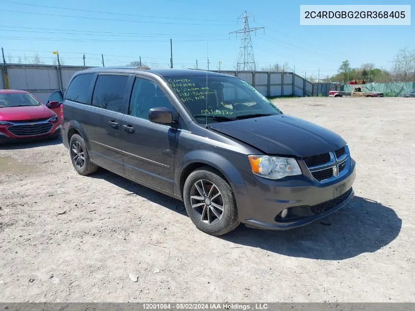 2C4RDGBG2GR368405 2016 Dodge Grand Caravan Se/Sxt