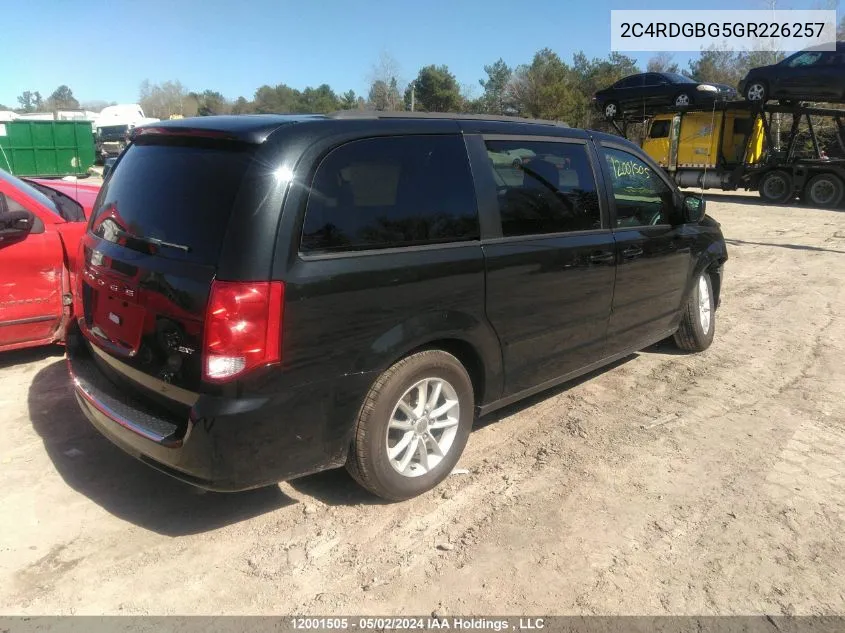 2C4RDGBG5GR226257 2016 Dodge Grand Caravan Se