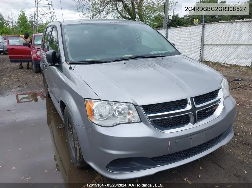 2C4RDGBG2GR308527 2016 Dodge Grand Caravan Se/Sxt