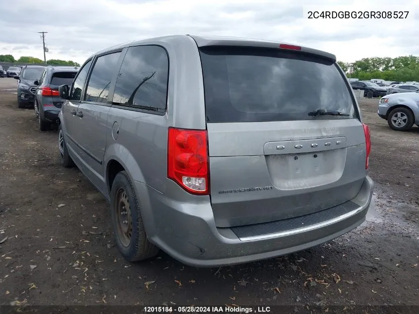 2C4RDGBG2GR308527 2016 Dodge Grand Caravan Se/Sxt