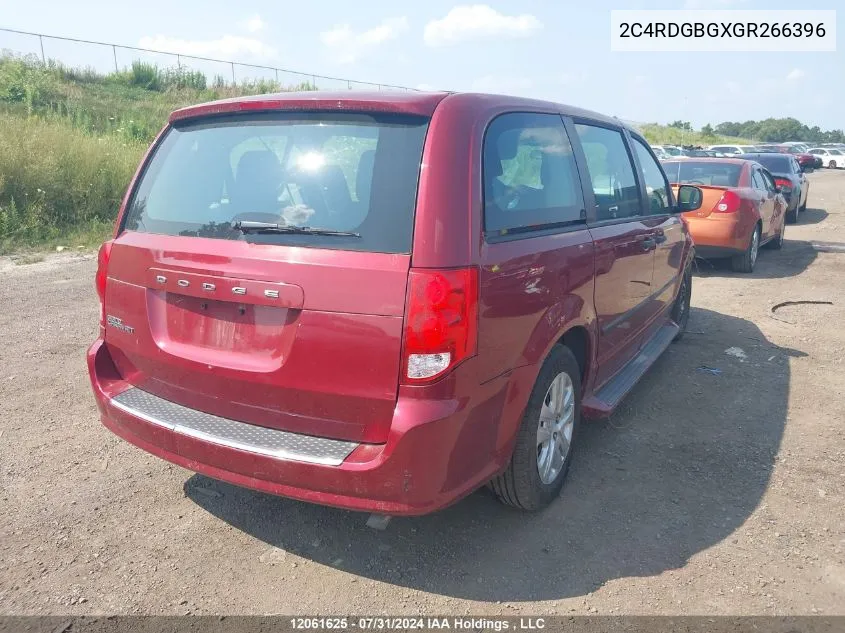 2C4RDGBGXGR266396 2016 Dodge Grand Caravan Se