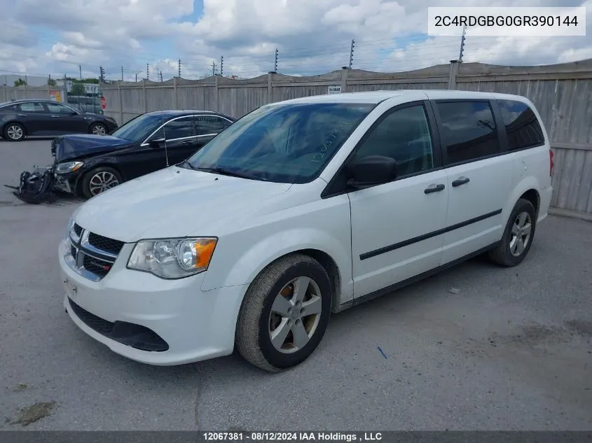 2C4RDGBG0GR390144 2016 Dodge Grand Caravan Se