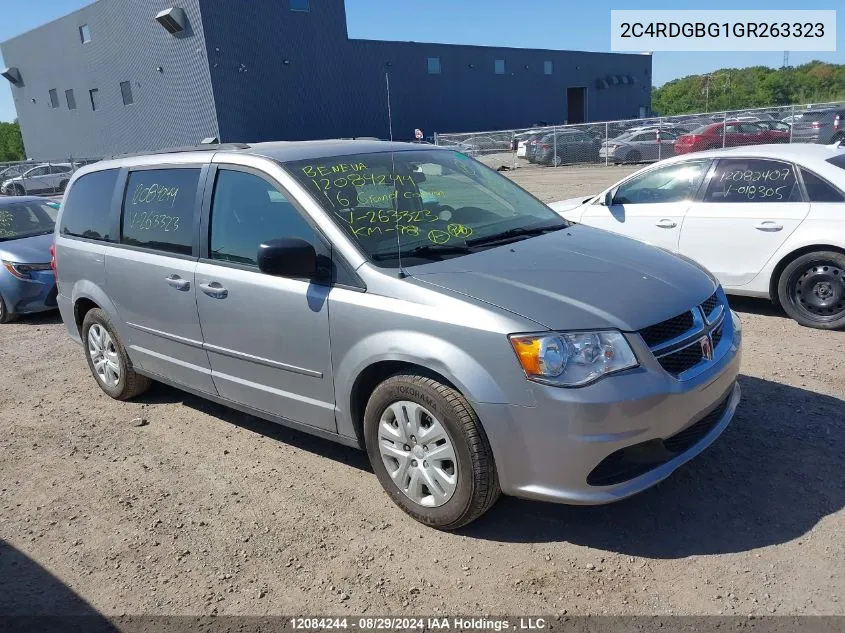 2C4RDGBG1GR263323 2016 Dodge Grand Caravan Se/Sxt