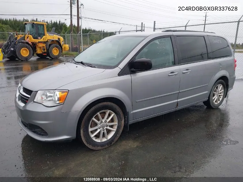 2016 Dodge Grand Caravan Se VIN: 2C4RDGBGXGR337628 Lot: 12088938