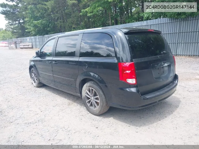 2C4RDGBG2GR147144 2016 Dodge Grand Caravan Se/Sxt