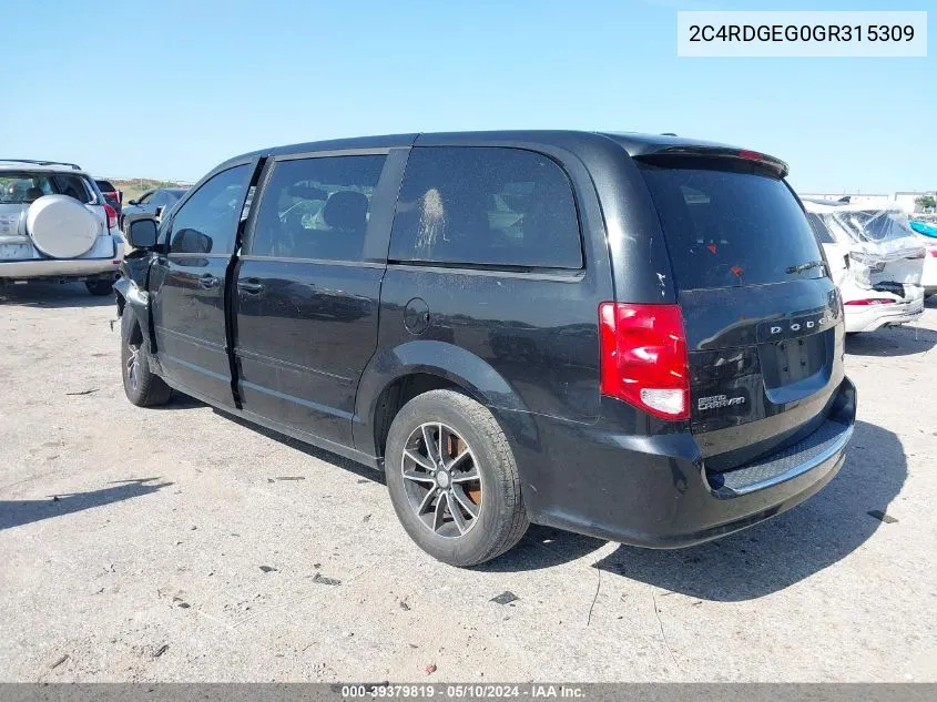 2C4RDGEG0GR315309 2016 Dodge Grand Caravan R/T