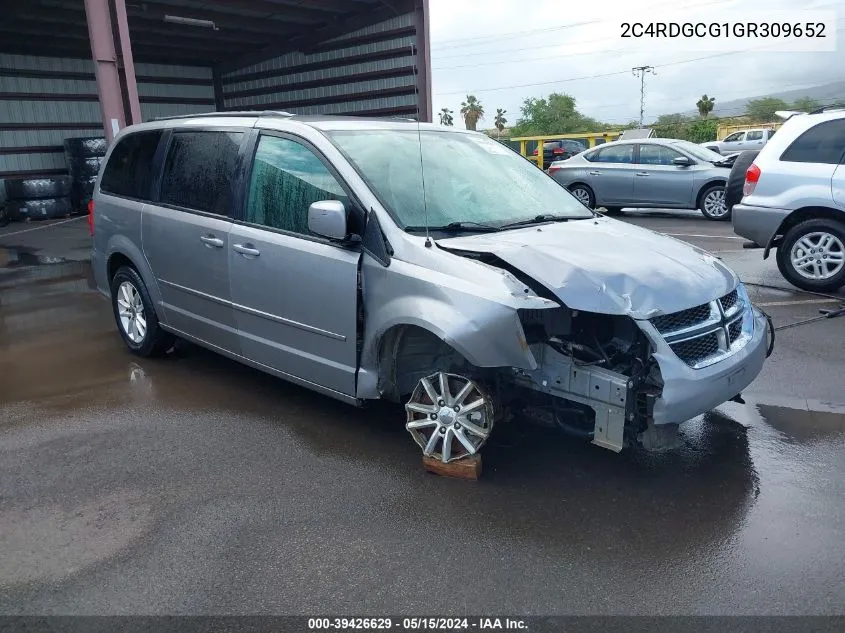 2016 Dodge Grand Caravan Sxt VIN: 2C4RDGCG1GR309652 Lot: 39426629