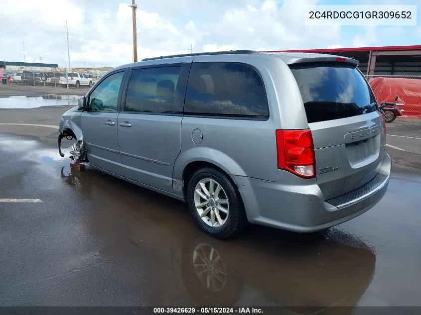 2C4RDGCG1GR309652 2016 Dodge Grand Caravan Sxt