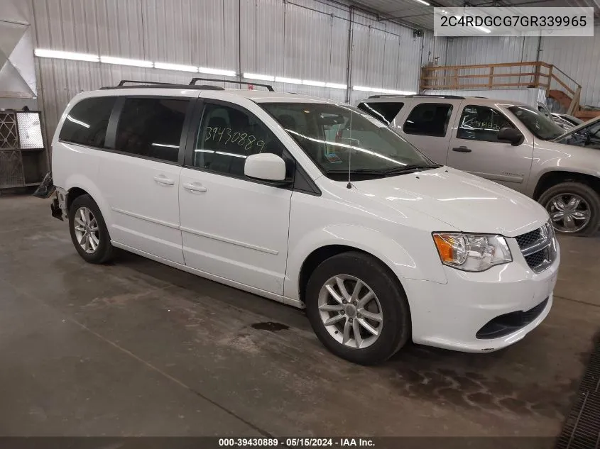 2C4RDGCG7GR339965 2016 Dodge Grand Caravan Sxt