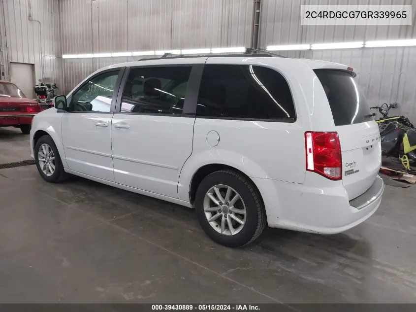 2C4RDGCG7GR339965 2016 Dodge Grand Caravan Sxt