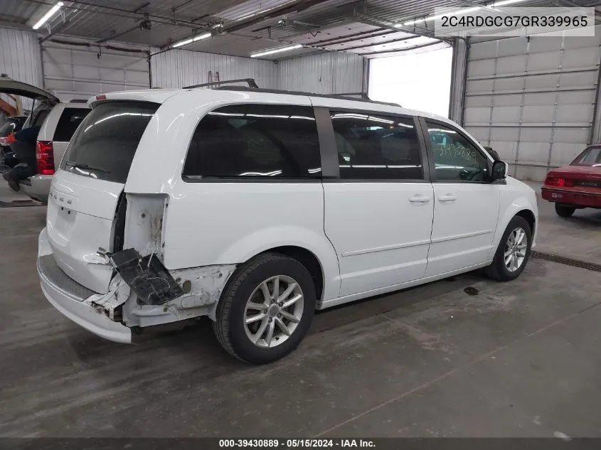 2C4RDGCG7GR339965 2016 Dodge Grand Caravan Sxt