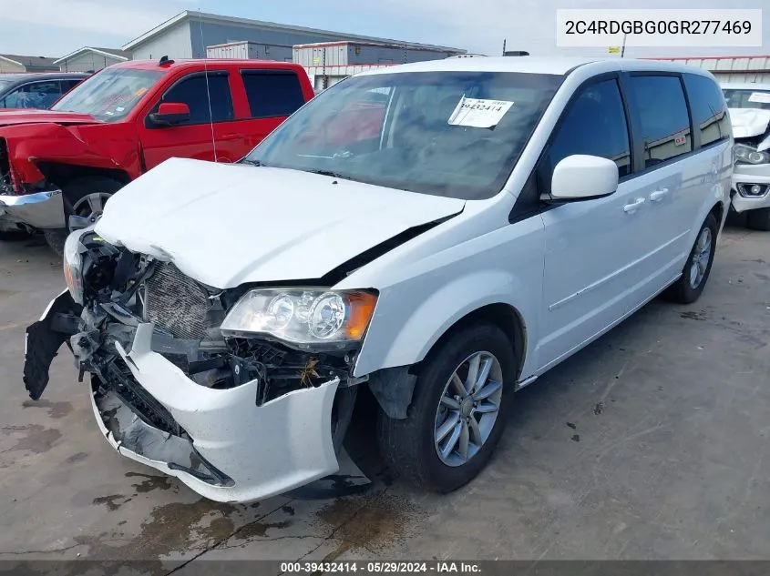 2016 Dodge Grand Caravan Se Plus VIN: 2C4RDGBG0GR277469 Lot: 39432414