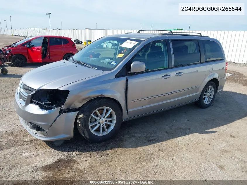 2016 Dodge Grand Caravan Sxt VIN: 2C4RDGCG0GR265644 Lot: 39432998