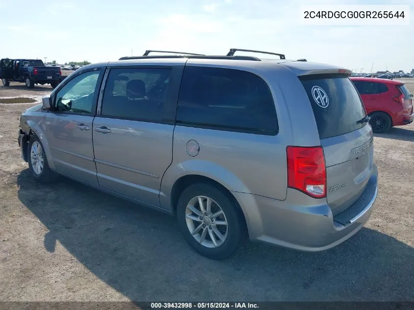 2C4RDGCG0GR265644 2016 Dodge Grand Caravan Sxt