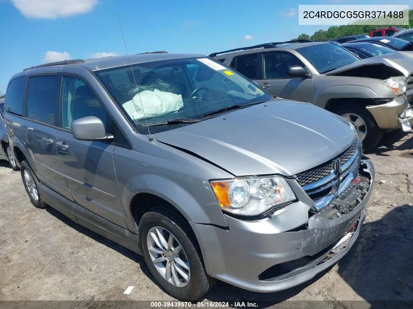 2C4RDGCG5GR371488 2016 Dodge Grand Caravan Sxt